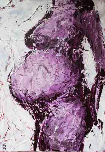 Schwangere II - ein Kunstwerk von Simone Döscher